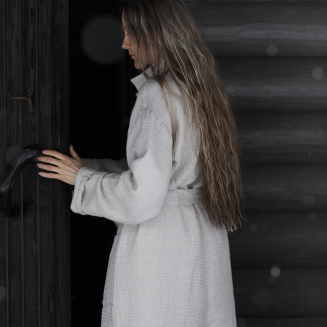 Szlafrok Lapuan Kankurit Terva white-linen S - 5