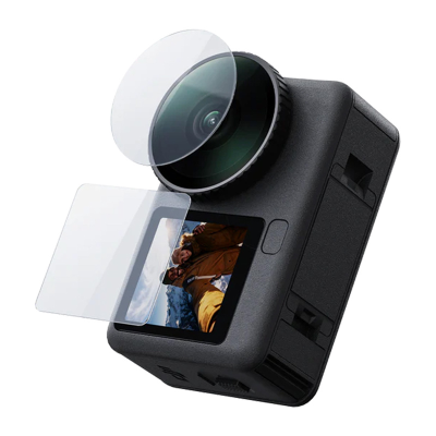 Zestaw szkieł hartowanych Telesin dla DJI Osmo Action 6 (Obiektyw + ekran)