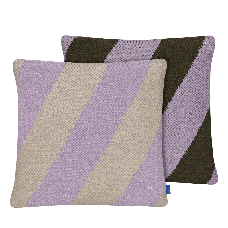 Poszewka na poduszkę Mette Ditmer ACROSS Lilac & Sand 50×50 cm