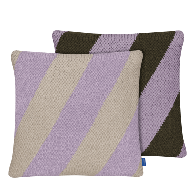 Poszewka na poduszkę Mette Ditmer ACROSS Lilac & Sand 50×50 cm