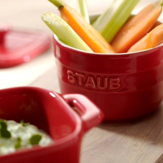 Staub Mini Ramekin Okrągły, 2 szt. - 200 ml, Czerwony - 3