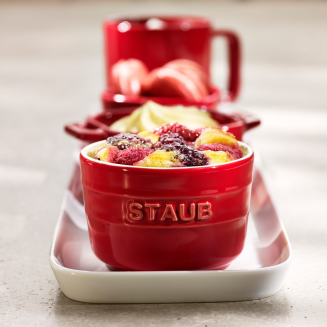 Staub Mini Ramekin Okrągły, 2 szt. - 200 ml, Czerwony - 4