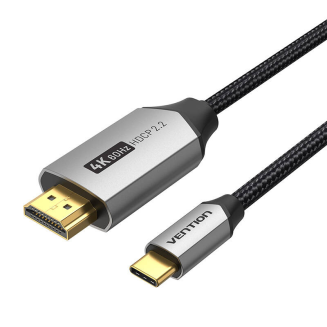 Kabel USB-C do HDMI 2.0 Vention CRBBH 2m, 4K 60Hz (Czarny) - 3