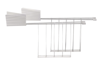 Zestaw 2 ramek do tostera Alessi Plissé White
