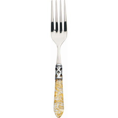 Widelec do serwowania Casa Bugatti Aladdin Gold/Steel