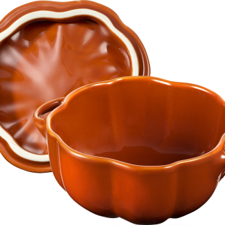 Mini Cocotte okrągły dynia Staub - 500 ml, Pomarańczowy - 2