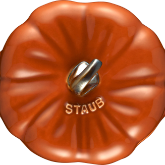 Mini Cocotte okrągły dynia Staub - 500 ml, Pomarańczowy - 5