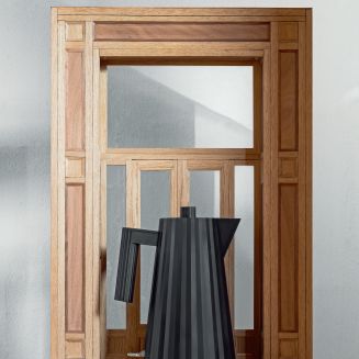 Alessi Plisse electric kettle black 1.7l - 5