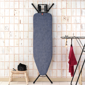 Deska do prasowania Brabantia B 124x38 cm z podstawą na żelazko parowe Denim Blue - 7