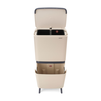 Kosz Brabantia SortUp Recycle Bin Hi 10+10+25l Soft Beige - 6