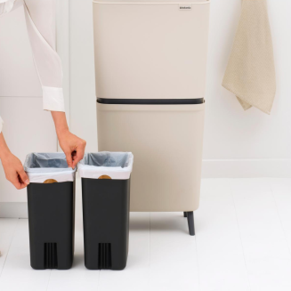 Kosz Brabantia SortUp Recycle Bin Hi 10+10+25l Soft Beige - 11