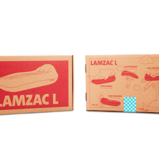 Materac nadmuchiwany Fatboy Lamzac L 3.0 Chess Azur - 5