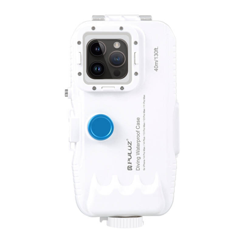 Etui wodoodporne PULUZ iPhone 11-15 Pro Max do 40m (białe)