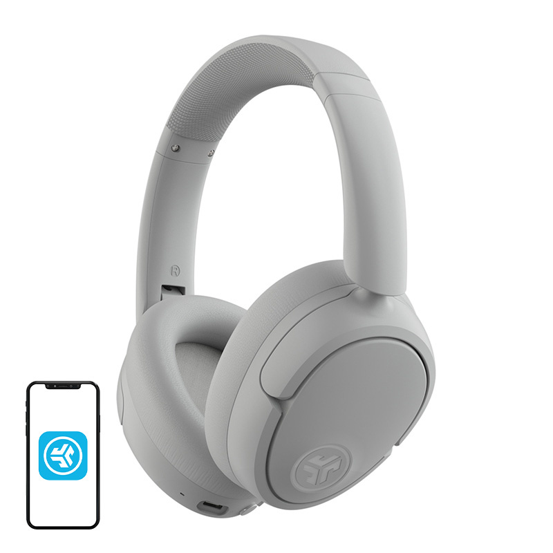  Jlab Jbuds LUX ANC Wireless On-Ear Headphones (White)
