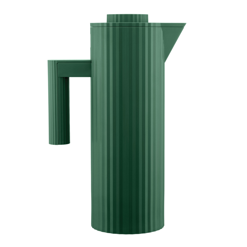 Alessi Plisse thermos 1l green