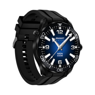 Smartwatch VELTORI VT150-1 Czarny Pasek Silikonowy + Czarna Bransoleta - 4