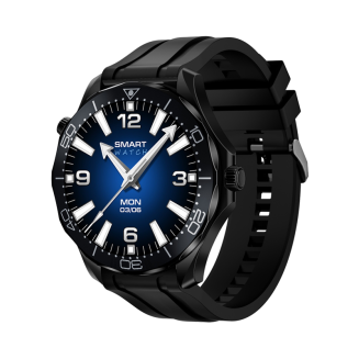 Smartwatch VELTORI VT150-1 Czarny Pasek Silikonowy + Czarna Bransoleta - 5