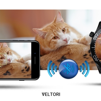 Smartwatch VELTORI VT150-1 Czarny Pasek Silikonowy + Czarna Bransoleta - 17