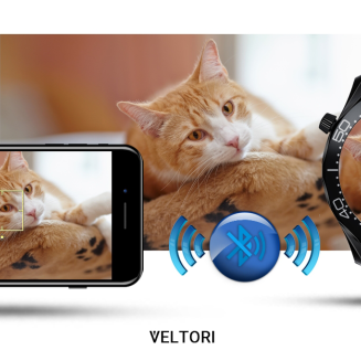 Smartwatch VELTORI VT150-1 Czarny Pasek Silikonowy + Czarna Bransoleta - 17