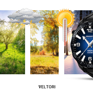 Smartwatch VELTORI VT150-1 Czarny Pasek Silikonowy + Czarna Bransoleta - 20
