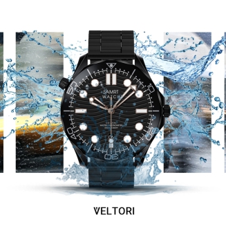 Smartwatch VELTORI VT150-1 Czarny Pasek Silikonowy + Czarna Bransoleta - 22