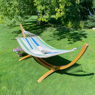  La Siesta Chillounge® Palma Green Bay hammock on a stand - 6