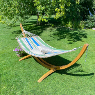 Hamak na stojaku La Siesta Chillounge® Palma Green Bay - 6