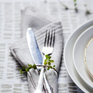 Obrus Lapuan Kankurit Kaarna white-linen 150x260 cm - 4