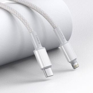 Kabel BASEUS High Density Braided USB-C-Lightning 2m (biały) - 4