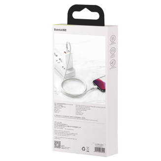  BASEUS High Density Braided USB-C-Lightning cable 2m (white) - 6