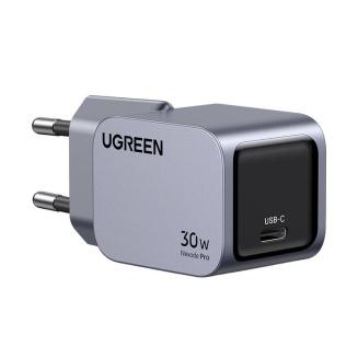 Ładowarka sieciowa Ugreen Nexode Pro 30W, USB-C (szara) - 3