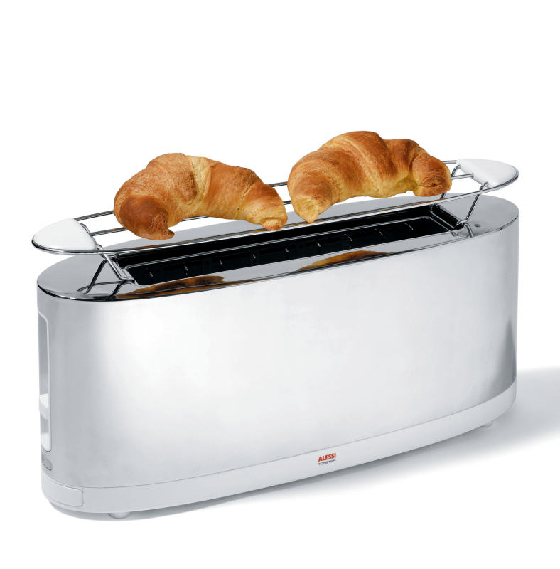Alessi toaster with roll warmer