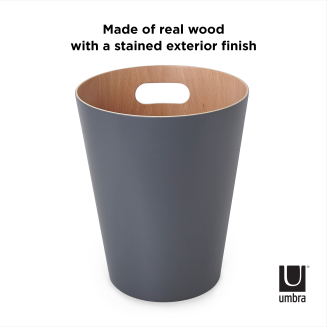 Kosz Umbra Woodrow Natural-Charcoal 7.5 l - 6