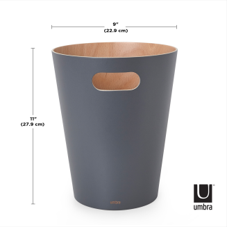 Kosz Umbra Woodrow Natural-Charcoal 7.5 l - 5