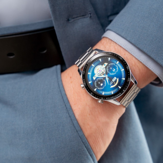 Smartwatch Gravity Srebrny Bransoleta + Pasek GT10-6 - 3