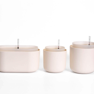 PLASTIA TOLITA Donica samonawadniająca prostokątna 31x16 cm beżowy - 6