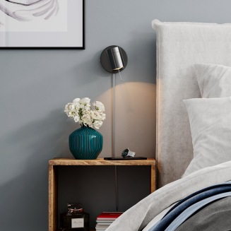 Kinkiet By Rydens Correct 1-lite wall black - 4