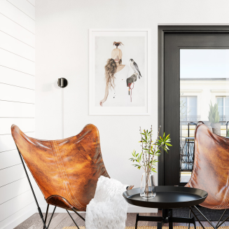 Kinkiet By Rydens Correct 1-lite wall black - 2