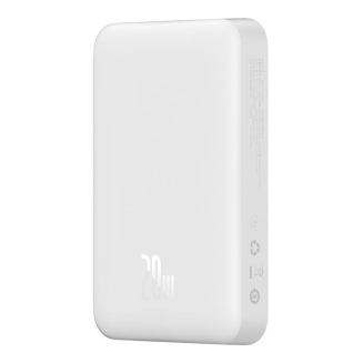 Powerbank magnetyczny Baseus Magnetic Mini 10000mAh, USB-C 20W MagSafe (biały) - 8