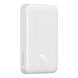Powerbank magnetyczny Baseus Magnetic Mini 10000mAh, USB-C 20W MagSafe (biały) - 9