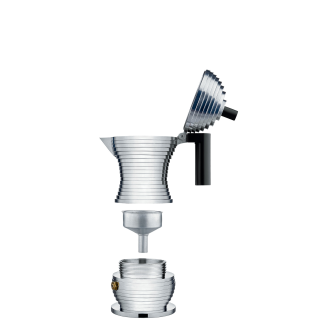 Kawiarka Alessi Pulcina na 1 filiżankę z czarnym uchwytem - 3