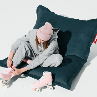 Pufa Fatboy Original Slim Velvet Petrol 155x120 cm - 4