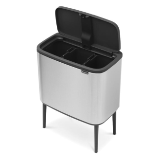 Kosz Brabantia Bo Touch Bin 11+11+11 l Matt Steel Fingerprint Proof - 2