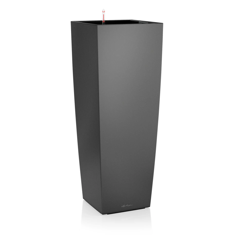  Lechuza Cubico Alto Premium 40 flowerpot anthracite metallic