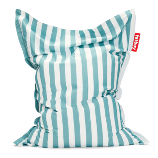 Pufa Fatboy The Original Outdoor Stripe Azur + Fotel bujany do puf Rock 'n Roll Black | PROMOCJA 15% - 2