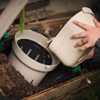 Podziemny kompostownik Urbalive jasnoszary 26.5 cm - 6