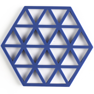  Zone Denmark Triangles Indigo Dish Mat 16x14 cm - 5
