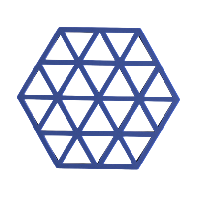  Zone Denmark Triangles Indigo Dish Mat 16x14 cm