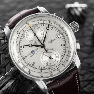 Zegarek Męski ZEPPELIN 100 Yahre Chronograph 8670-1 + BOX - 4
