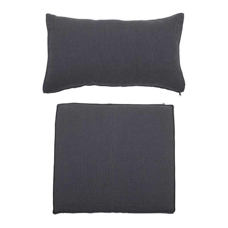 Bloomingville Mundo Gray chair cushion cover set
